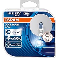 New! Osram H1 (448) Cool Blue Boost 5000K Hyper Blue Bulbs (x2) 62150CBB-HCB