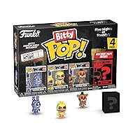 Funko Bitty Pop!: Five Nights at Freddy's Mini Collectible Toys 4-Pack - Nightmare Bonnie, Nightmare Chica, Nightmare Freddy & Mystery Chase Figure (Styles May Vary)
