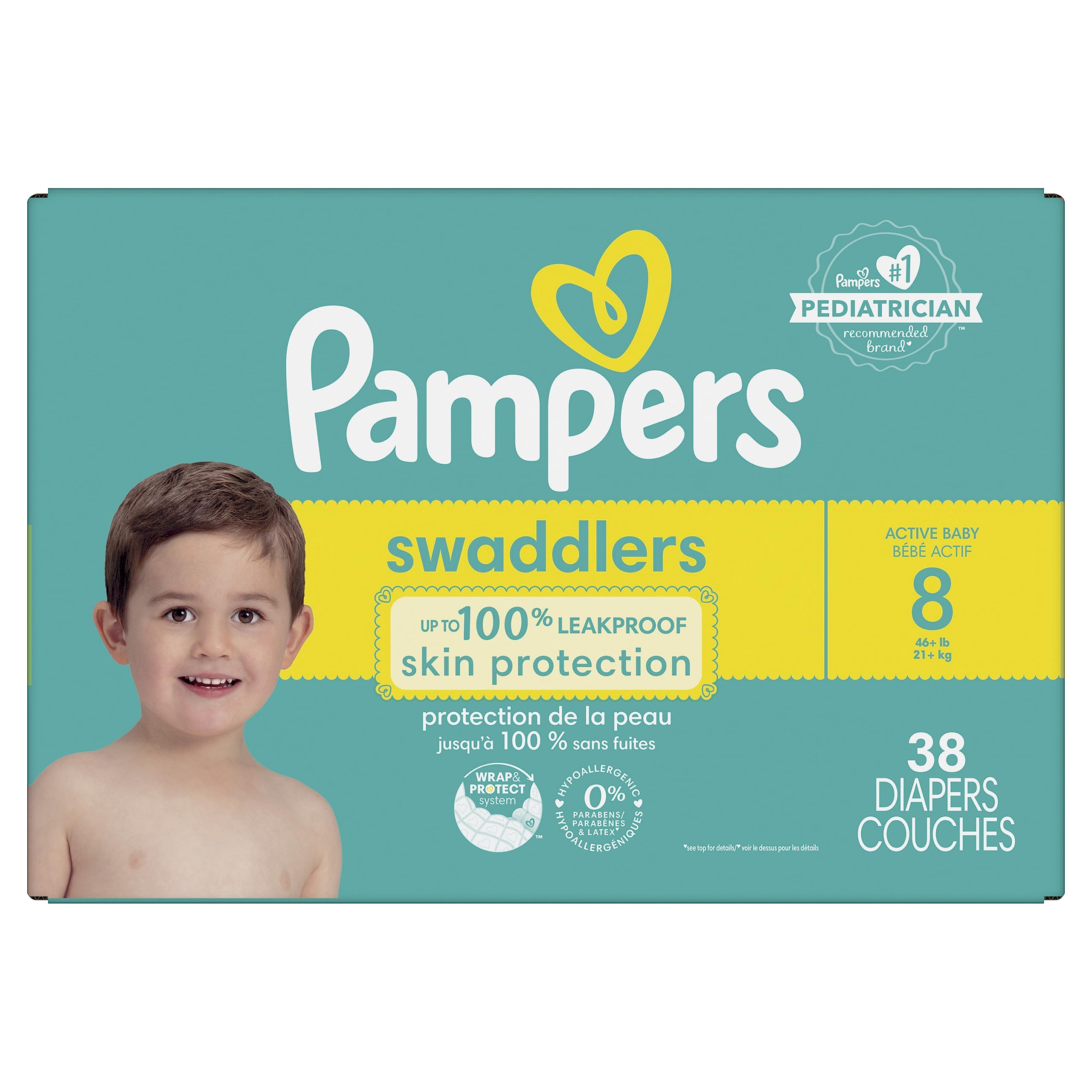 Pampers Swaddlers Diapers Size 8 38 Count
