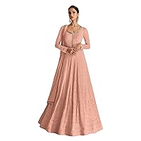women's ready to wear embroidered indian festival flared anarkali wedding gown type salwar kameez suit for women