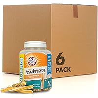 Arm & Hammer Fruit Twisters Fresh Breath Dental Treats for Dogs, Value Pack in Banana Flavor Medium Dog Dental Chews for Bad Breath, Plaque & Tartar Without Brushing (Pack of 1,57 Count Total)