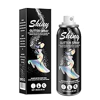 Body Glitter, Body Glitter Spray, Glitter Spray for Hair and Body, Long-Lasting and Quick-Drying Silver Glitter Hairspray Suitable for Stage, Festival Rave and Makeup Prom (1 Fl Oz)