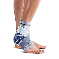 Bauerfeind - MalleoTrain Plus - Ankle Brace - Extra Stability for the Ankle Joints and Tendons - Left Foot - Size 3 - Color Titanium