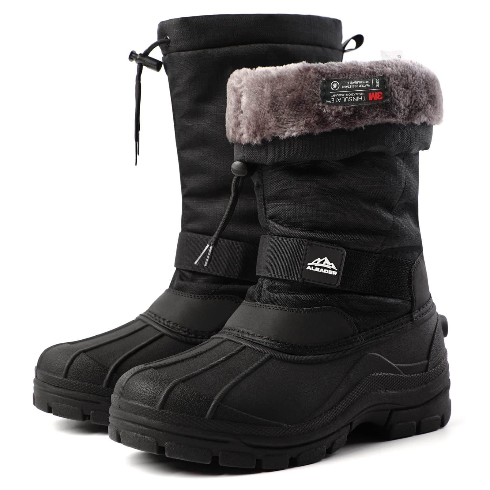 ALEADER Men's Insulated Waterproof Winter Snow Boots