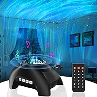 Northern Lights Aurora Projector for Bedroom with Music Bluetooth Speaker and White Noise, Vinwark Galaxy Projector, Starry Night Light Projectors for Kids Adults Gaming Room