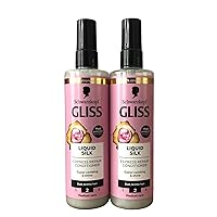 Gliss Liquid Silk Leave In Hair Conditioner Spray With Keratin 2 X 200Ml = 400Ml