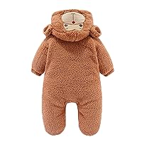 Gaorui Newborn Baby Jumpsuit Outfit Hoody Coat Winter Infant Rompers Toddler Clothing Bodysuit Cartoon