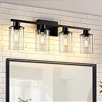 Bathroom Light Fixtures Over Mirror Bathroom Vanity Light Fixture 4 Light Vanity Lights for Bathroom Vanity Lighting Fixtures Wall Sconce Lamp Wall Light Fixtures Black