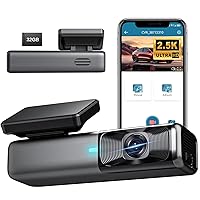 Dash Cam 2.5K 2.4G WiFi 1440P Car Camera, Front Dash Camera for Cars, Free 32G Card, G-Sensor, WDR Night Vision, Loop Recording,24 Hours Parking Monitor, Support 128GB Max