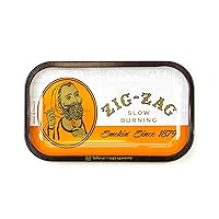 ZIG-ZAG Rolling Papers: Small Metal Rolling Tray with Design, 10 3/4