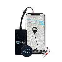 Salind GPS Direct Connection to Vehicle Battery (9-75V) - Tracker for Vehicles, 4G LTE Car GPS Tracker with Real-time Alerts, Multiple Alarms and Notifications in The App, Tracker Device for Vehicles