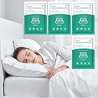4 Pack (16 PCS) Disposable Bed Sheets,Travel Sheets for Hotel, Disposable Sheets Travel Portable Sheet Set