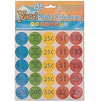 Yard Sale Pricing Stickers - Case of 144