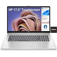 HP 17 Laptop Computer, 17.3 HD+ Touchscreen Display, AMD Ryzen 5  7530U(Beats i7-1165G7) Processor, 32GB RAM, 1TB SSD, Wi-Fi 6, HDMI, Numeric  Keypad, Webcam, Bluetooth 5.3, Windows 11 Home, Sliver 