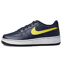 Nike Boy's Air Force 1 (Big Kid) Obsidian/Opti Yellow/White 5 Big Kid M