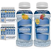 enterade AO 24 Packs Mixed Berry and Orange Bundle, Specially Formulated to Reduce Treatment GI Side Effects, 8oz Mixed Berry (12 pack) + 8oz Orange (12 pack).