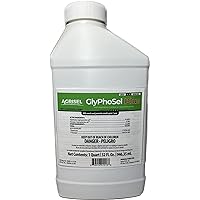 Glyphosel Plus (32 fl. oz.) by Agrisel - Glyphosate 43% with Weed Preventer - Control Annual Weeds, Perennial Weeds, and Woody Plants Up to 1 Year.