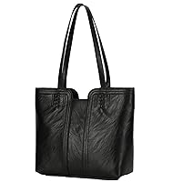 Tote Bag for Women Top Handle Shoulder Bag Large Shoulder Bags Vegan Leather Hobo Handbags with Zipper