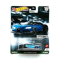 Hot Wheels Premium Car Culture Exotic Envy #4/5 '16 Bugatti Chiron (Blue/Black)