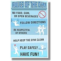 Rules Of The Gym - NEW Classroom Motivational Poster