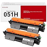 051H Black Toner Cartridge High Yield Compatible Replacement for Canon 051H Toner Cartridges CRG-051H 051 to Use with ImageCLASS MF263dn MF264dw MF266dw MF267dw MF269dw LBP162dw LBP161dn (2 Black)
