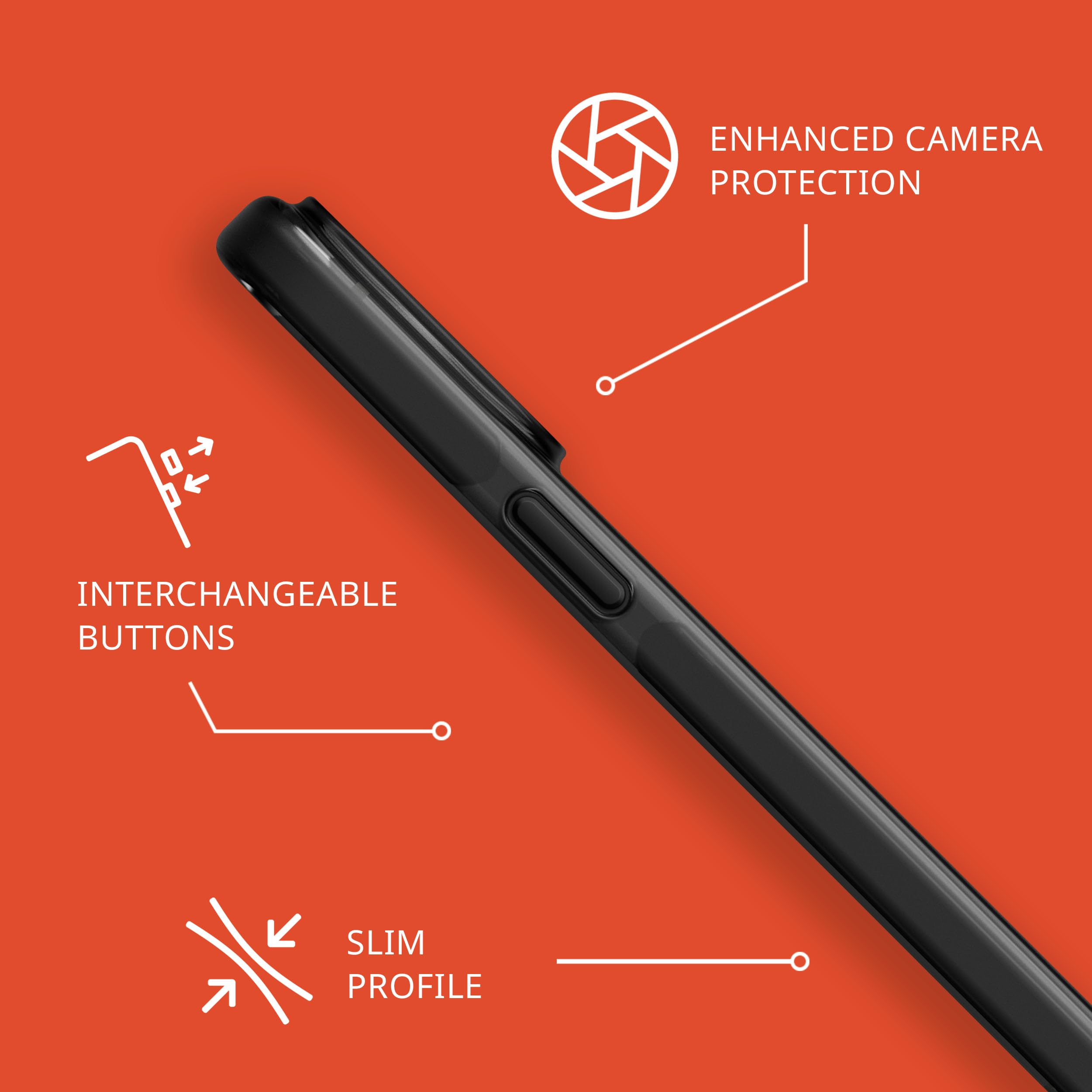 Tech21 Evo Check case for iPhone 15 Pro Max - Impact Protection Case - Smokey/Black