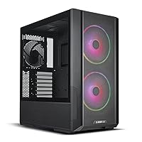 LIAN LI LANCOOL 216 E-ATX PC Case, Airflow Focus RGB Gaming Computer Case with All-Around Mesh Panels, 2x160mm & 1x140mm PWM Fans Pre-Installed and Innovative Rear PCIe Fan Bracket Chassis (Black)