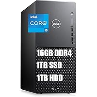 Dell XPS 8940 Premium Business Desktop Computer I 11th Gen Intel 6-Core i5-11400 (> i7-9700) I 16GB DDR4 512GB SSD 1TB HDD I Intel UHD Graphics 730 USB-C WiFi6 Win10 Black (Renewed)
