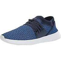 FitFlop Womens Stripknit Lace Up Sneaker Shoes, Midnight Navy, US 9