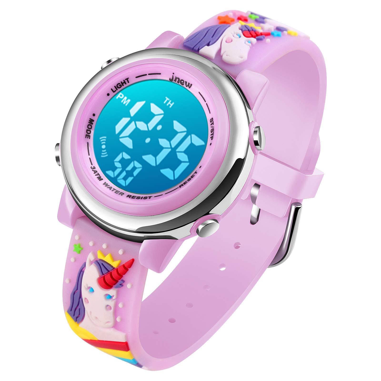 cofuo Kids Digital Sport Waterproof Watch for Girls Boys, Kid Sports Outdoor LED Electrical Watches with Luminous Alarm Stopwatch Child Wristwatch