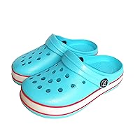 Kids Girls Baby NEON LED Lights Clogs Shoes for BOY EUR Size 28 29 30 31 32 33 (Numeric_9)