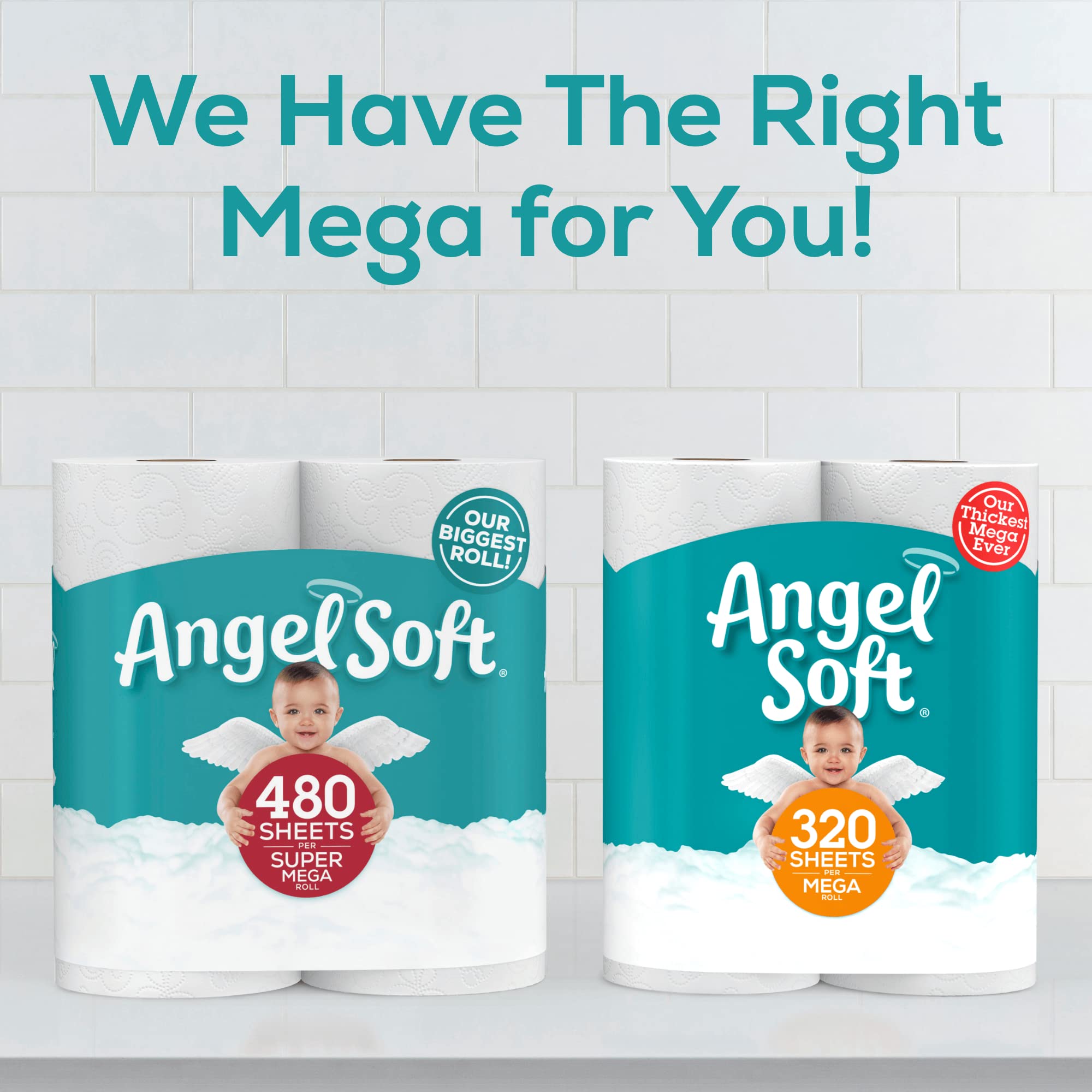 Angel Soft Toilet Paper, 24 Super Mega Rolls