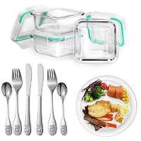 Bariatric Surgery Portion Control Kit-Include Portion Control Plate, Bariatric Portion Control Containers, Bariatric Utensils for Gastric Sleeve Surgery (Utensils Included)