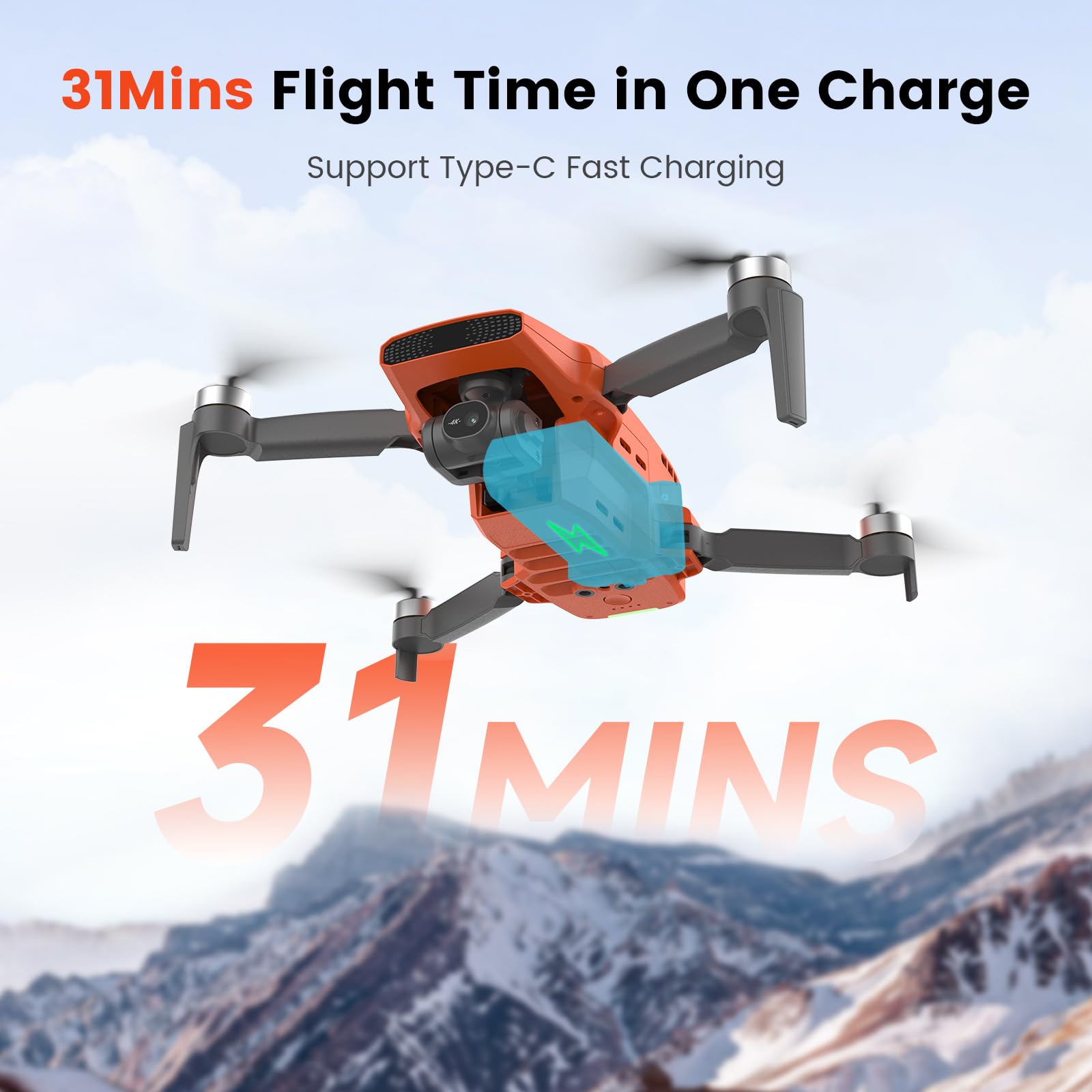 FIMI X8 MINI V2 Drone with Camera 4K, 3-Axis Gimbal, Under 249g, 9KM Video Transmission, 62 Mins Flight Time, Auto Return to Home, GPS Smart Tracking, Mini Drone for Adults Beginners with Carrying Bag
