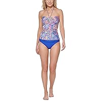 Tommy Hilfiger Women's Printed Comfortable Halter Tankini Top