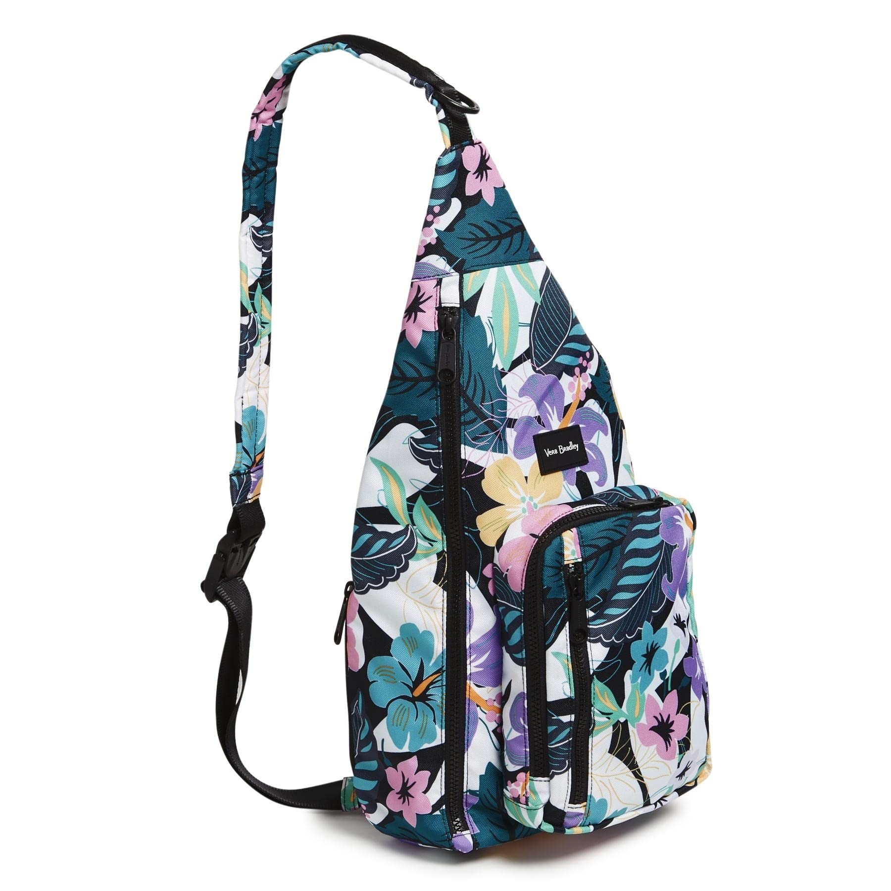 Vera Bradley Women's Recycled Lighten Up Reactive Sling Backpack Bookbag