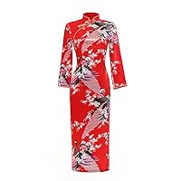 Chinese Traditional Dress Long Cheongsam Long Sleeve Cheap Qipao