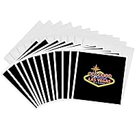 3dRose Greeting Cards - Welcome to fabulous Las Vegas Nevada - 12 Pack - Signs