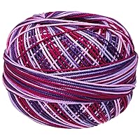 Handy Hands Lizbeth Egyptian Cotton Crochet, Tatting, Knitting Thread Lace Size 10 (25 Grams 122 Yards) – HH10129, Purple Splendor