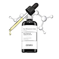 Pure Vitamin C 23% Serum with Vitamin E & Hyaluronic Acid, Brightening & Hydrating Facial Serum for Fine Lines, Uneven Skin Tone & Dull Skin, 0.7oz/20g, Korean Skincare