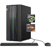 Lenovo 2023 IdeaCentre 5i Gaming Desktop PC, AMD Ryzen 7 5700G 8-Core(Up to 4.6GHz), GeForce RTX 3060, 32GB RAM 3200MHz, 1TB PCIe SSD + 1TB HDD, Keyboard & Mouse, Ethernet, WiFi 6, Bluetooth, Win11