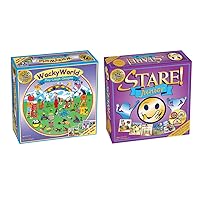 Wacky World + Stare Junior = Double Play Board Game Bundle for Kids
