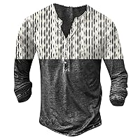 Men's Dress Shirt Print Crewneck Long Sleeve Tee ComfortSoft Business Workout Mens Funny T Shirts