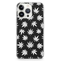 PadPadStore Weed Phone Case Compatible with iPhone 12 Pro Max Clear Flexible Silicone Joint Cover Shockproof Protector