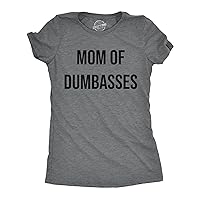 Womens Funny T Shirts Mom of Dumbasses Sarcastic Mothers Day Tee for Ladies
