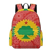 The Oromo Liberation Front Paisley Flag Backpack Printed Laptop Backpack Shoulder Bag Business Bags Daily Backpack for Women Men
