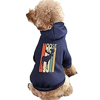Vintage Style Moose Dog Sweatshirt Warm Pet Hoodies Sweater For Cat Dog