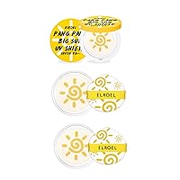 ELR(ELROEL) Latest, Season 05 / PANG PANG Big Sun UV Shield Cushion / SPF 50+ PA++++ / 0.9 oz (25g) / Main product 1ea, Refill 2ea