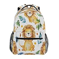 Cartoon Lion Backpack for 1th- 6th Grade Boy Girl,School Backpack Lion Toddler Bookbag,14