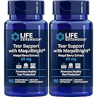 Life Extension Tear Support with MaquiBright, 90 Veg Caps (Pack of 2)